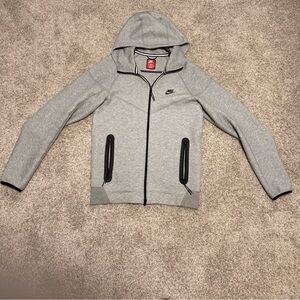 Nike Gray Zip-Up Hoodie - Small/Tall